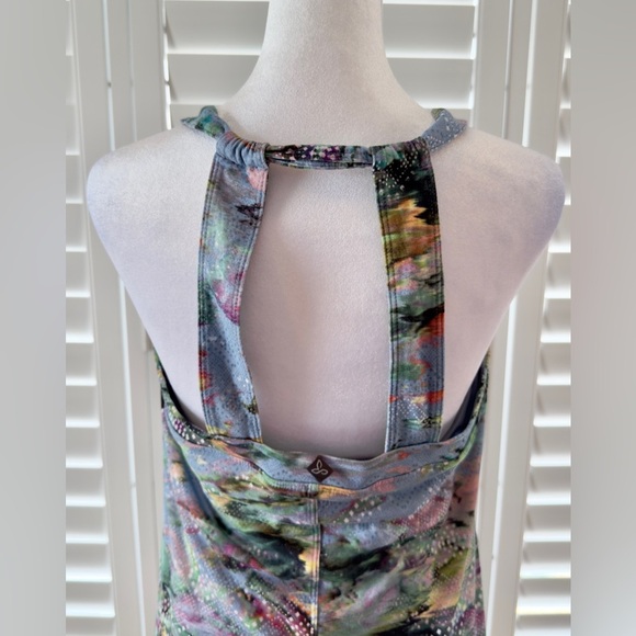 Prana Cantina Dress in Blue and Graceful Floral Halter Size Med - Picture 6 of 10